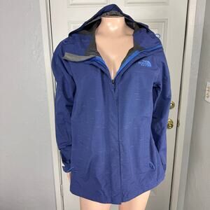 The North Face Coat Jacket Women's Large Waterproof Full zip Rain Hooded X21